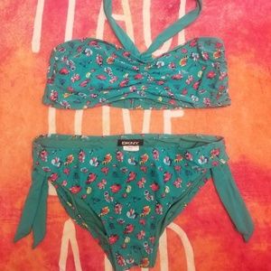 Dkny floral bikini Large
